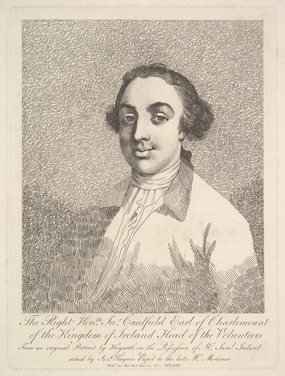 Çok Saygıdeğer James Caulfield, İrlanda Krallığı Charlemont Kontu..., 19 Mart 1782. by Joseph Haynes