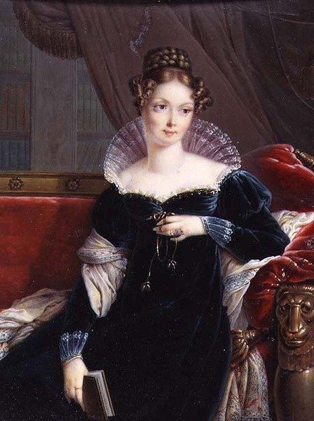 Leydi George William Russell Elinde Bir Kitap, 1817 dolayları by Joseph Heigel