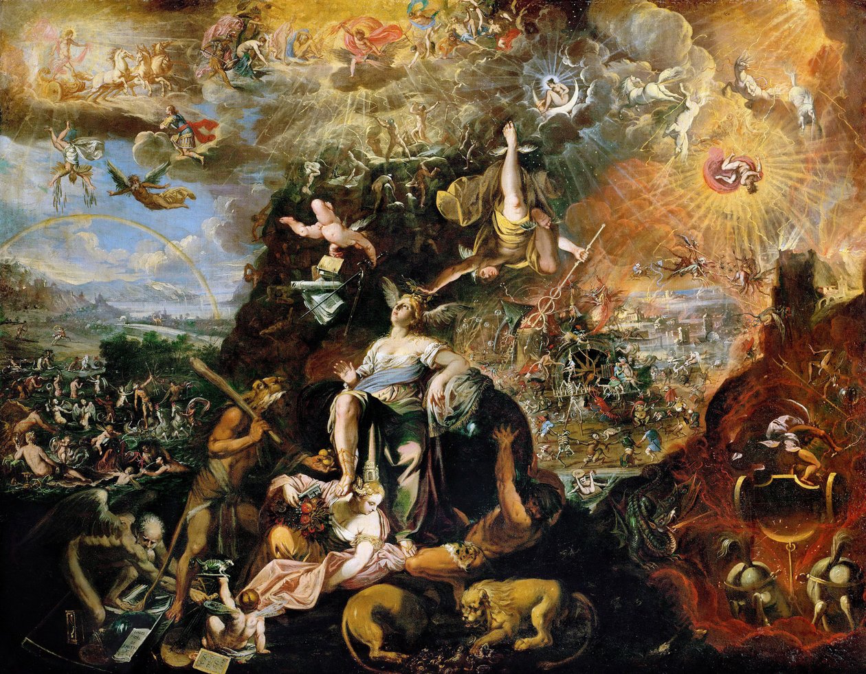 Barok: Alegori (Kıyamet) par Heintz, Joseph, the Younger (yaklaşık 1600-1674 sonrası) by Joseph Heintz
