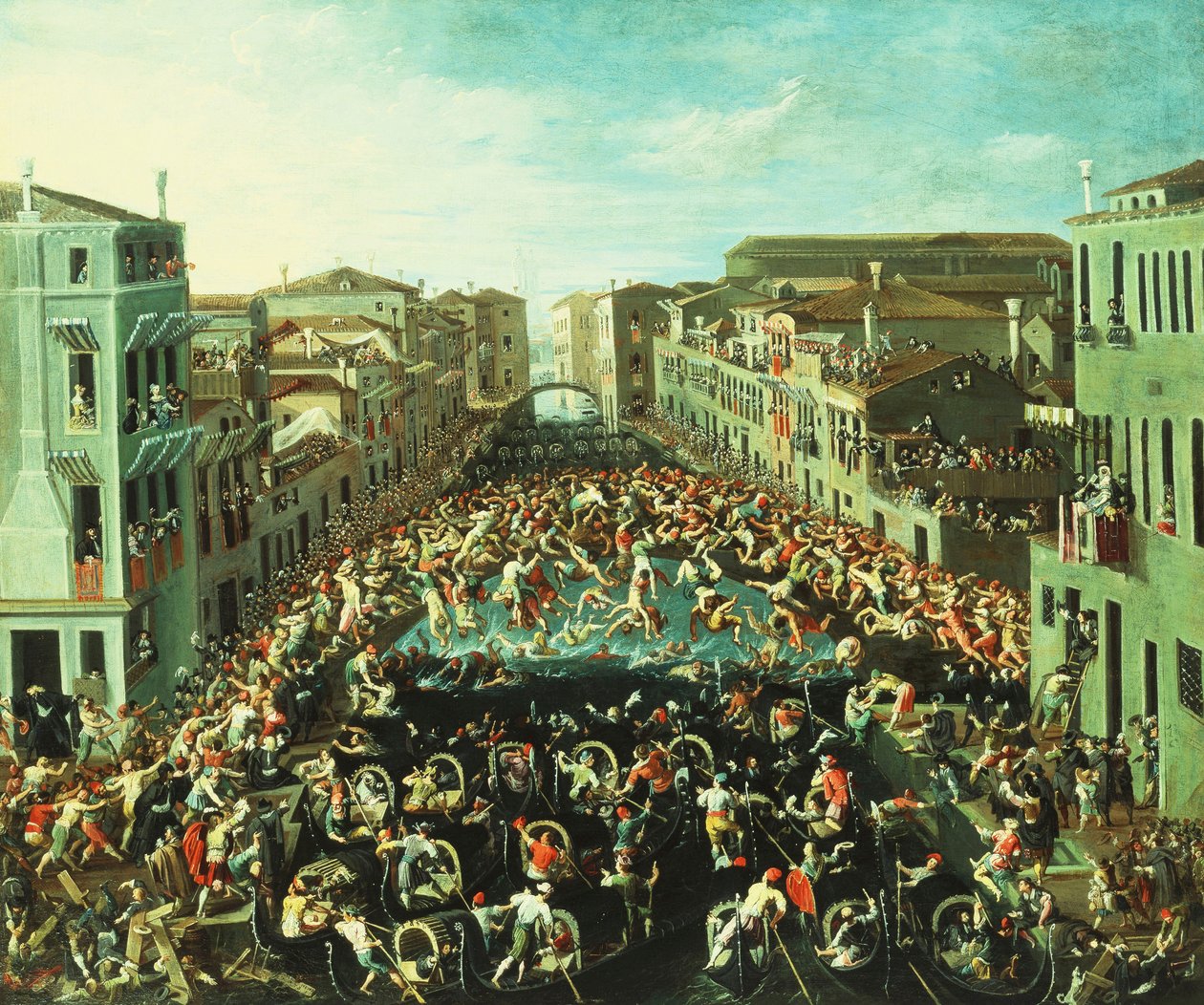 Nicolotti ve Castellani arasındaki savaş, Ponte dei Pugni