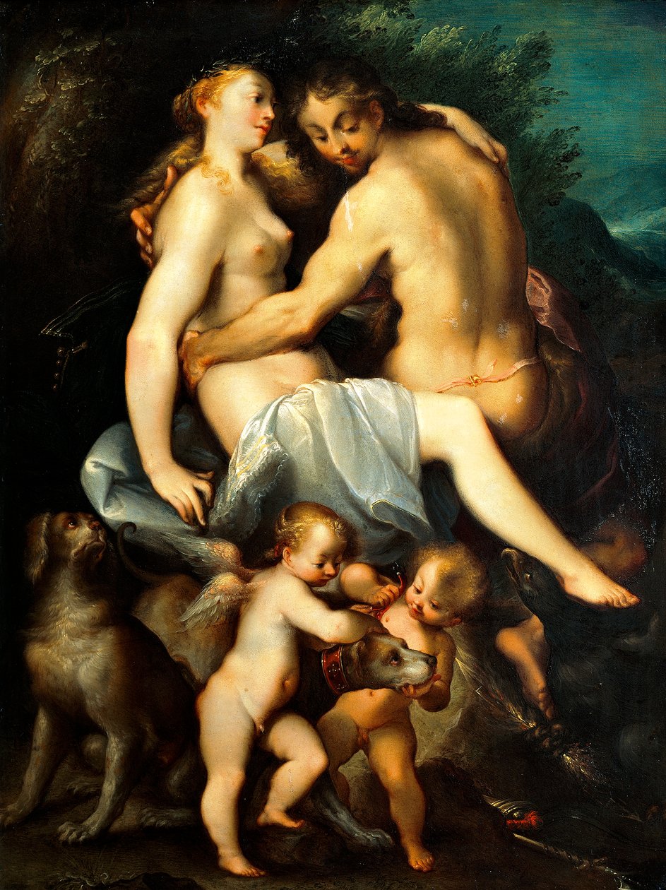 Venüs ve Adonis by Joseph Heintz