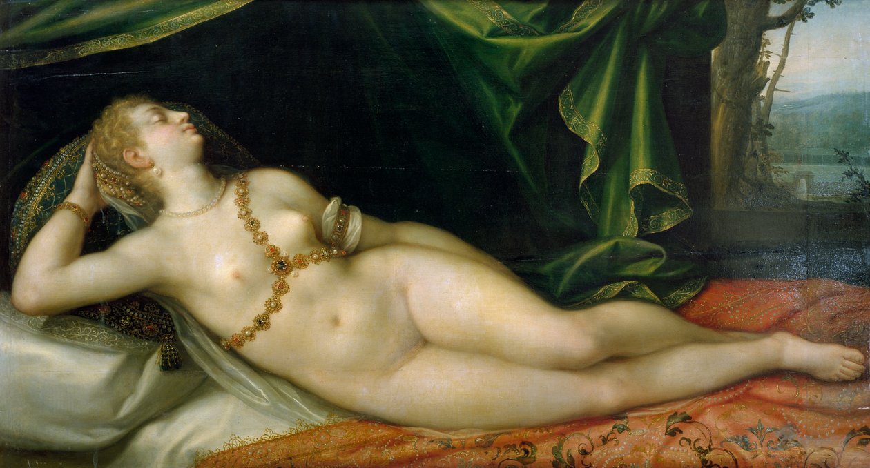 Uyuyan Venüs, Joseph Heintz the Elder (1564-1609) tarafından. by Joseph Heintz
