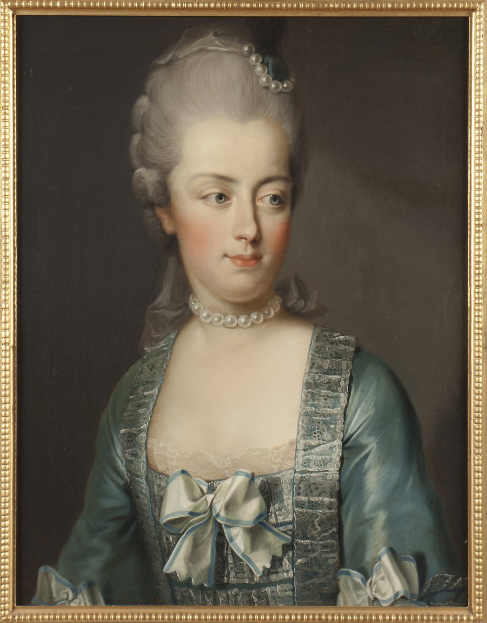 Avusturya arşidüşes Marie Antoinette (1755-1793), Fransız Kraliçesi, Hickel, Josef (1736 -1807) tarafından. Tuval üzerine yağlıboya. Ebat : 65x50 cm. Ulusal Müze Stockholm by Joseph Hickel