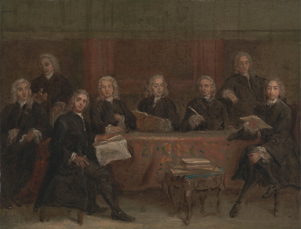 Grup Portresi Çalışması by Joseph Highmore