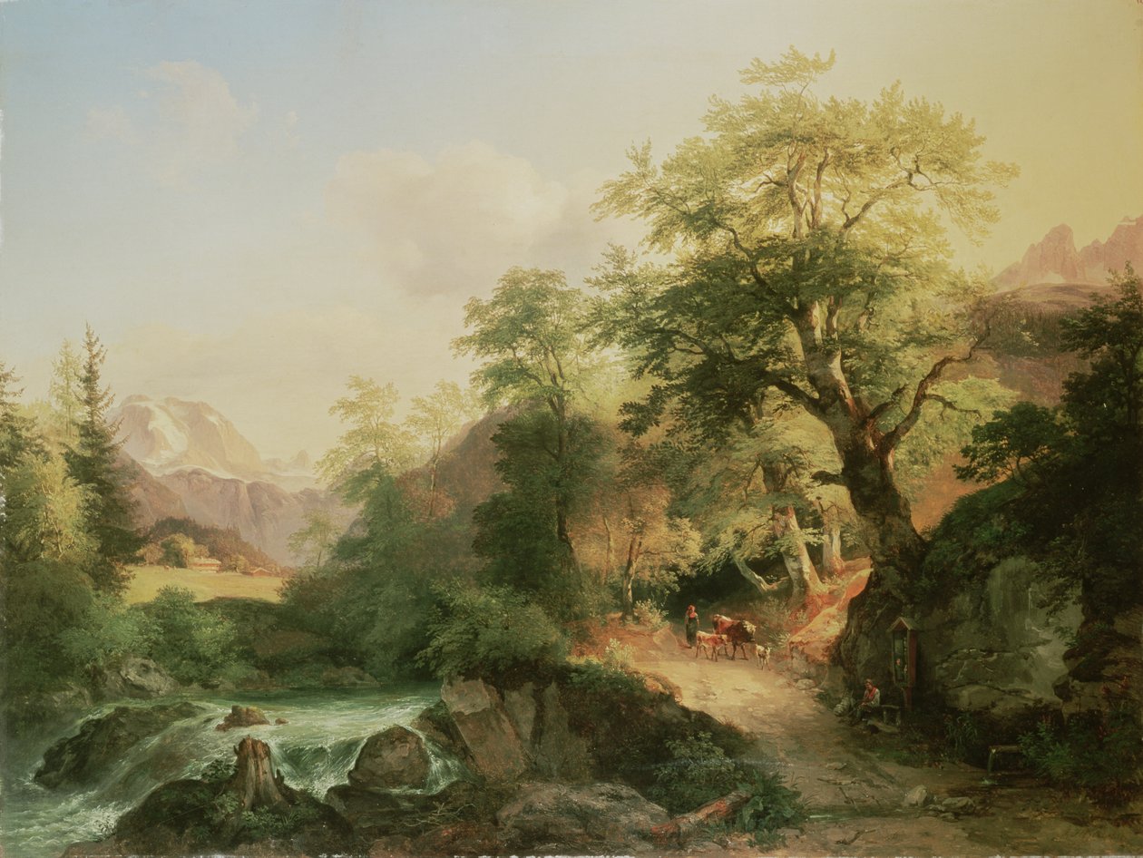 Viyana yakınlarındaki orman, 1852 by Joseph Hoger