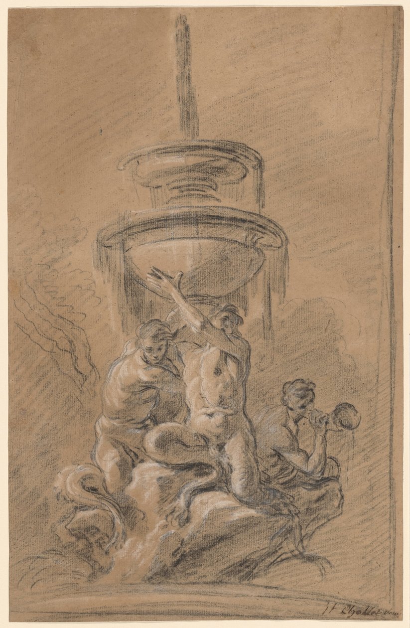Üç Tritonlu Çeşme by Joseph Ignace François Parrocel