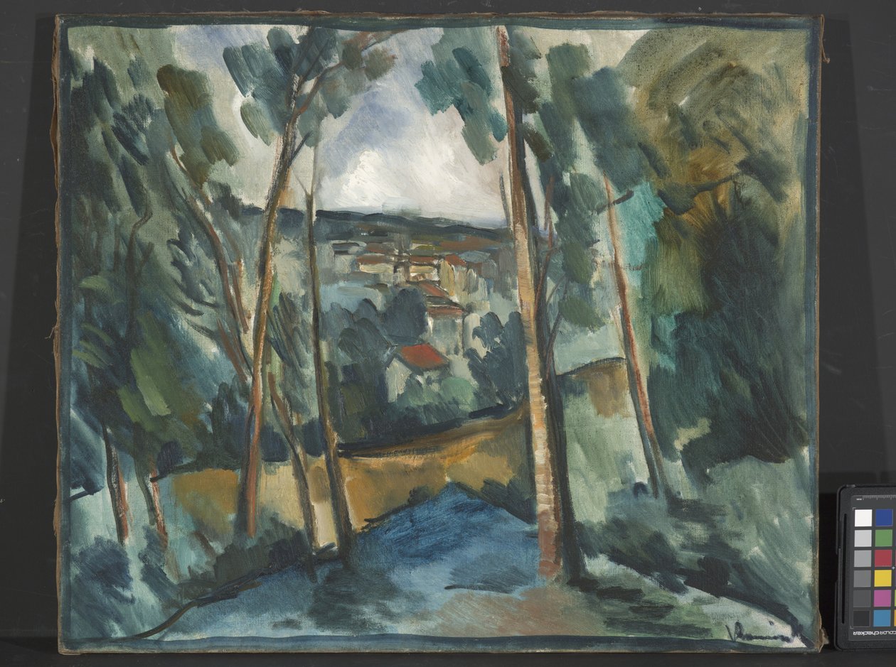 Vadideki Köy (tuval üzerine yağlı boya) by Joseph Jacob Plenck
