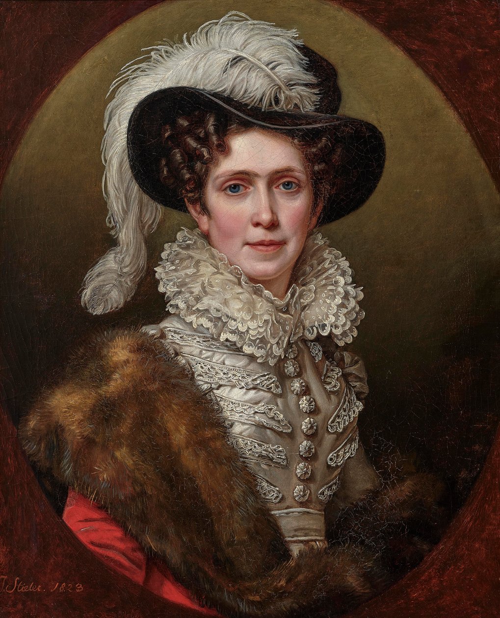 Baden Caroline 1776-1841, Bavyera Kraliçesi, 1823. by Joseph Carl Stieler