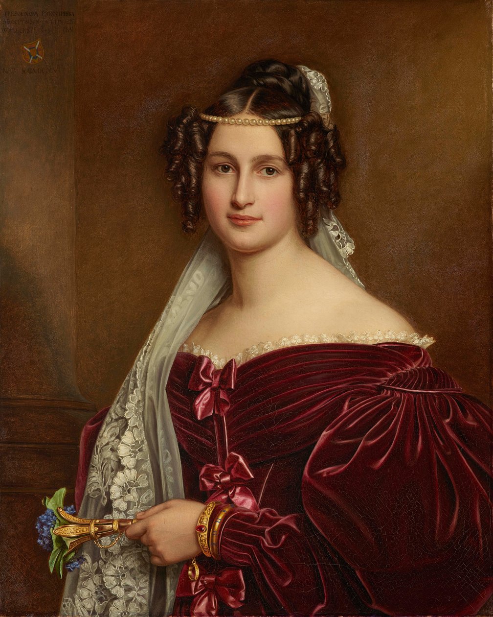 Prenses Crescentia von Oettingen-Oettingen ve Wallerstein 1806-1853, 1836. by Joseph Carl Stieler