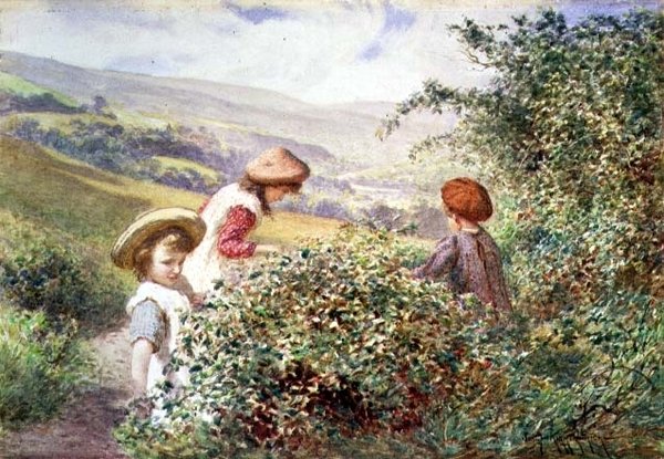 böğürtlen toplayıcıları by Joseph Kirkpatrick