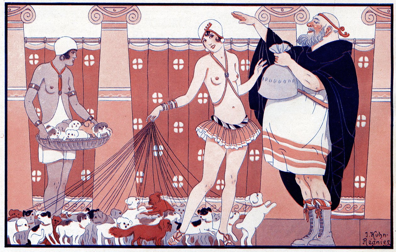 Three Prix Féminins - Büyük bir aileden küçük yaşlı büyükannenin ödülü - la Vie Parisienne 1919