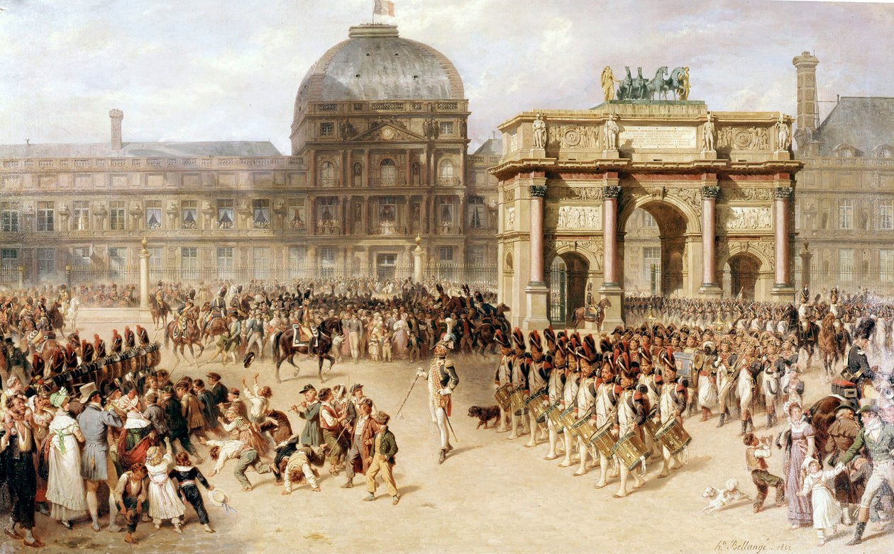 İmparatorluğun (1810) altında bir inceleme günü. 1862 (resim) by Joseph Louis Hippolyte Bellange