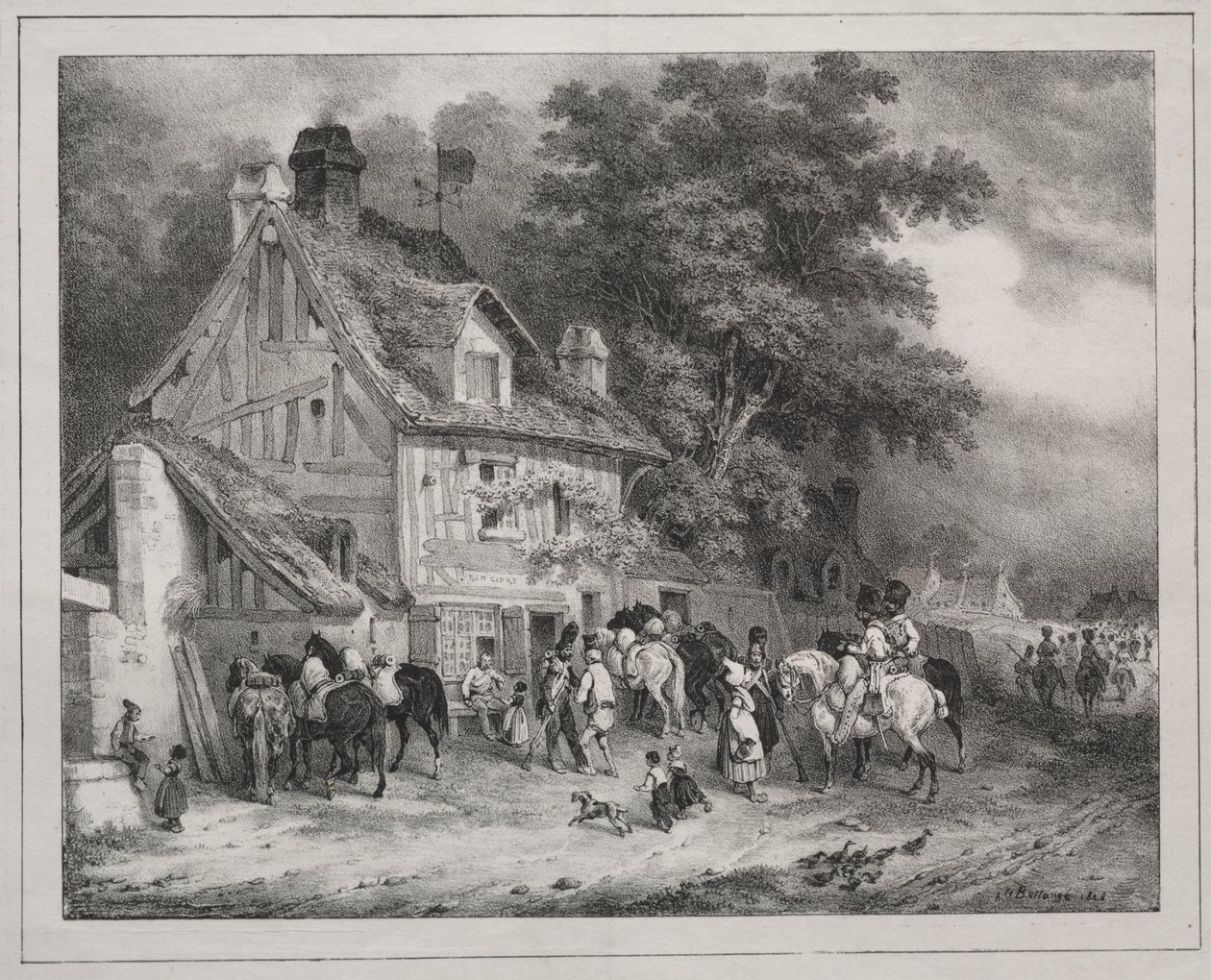 Normandiya hatırası by Joseph Louis Hippolyte Bellange