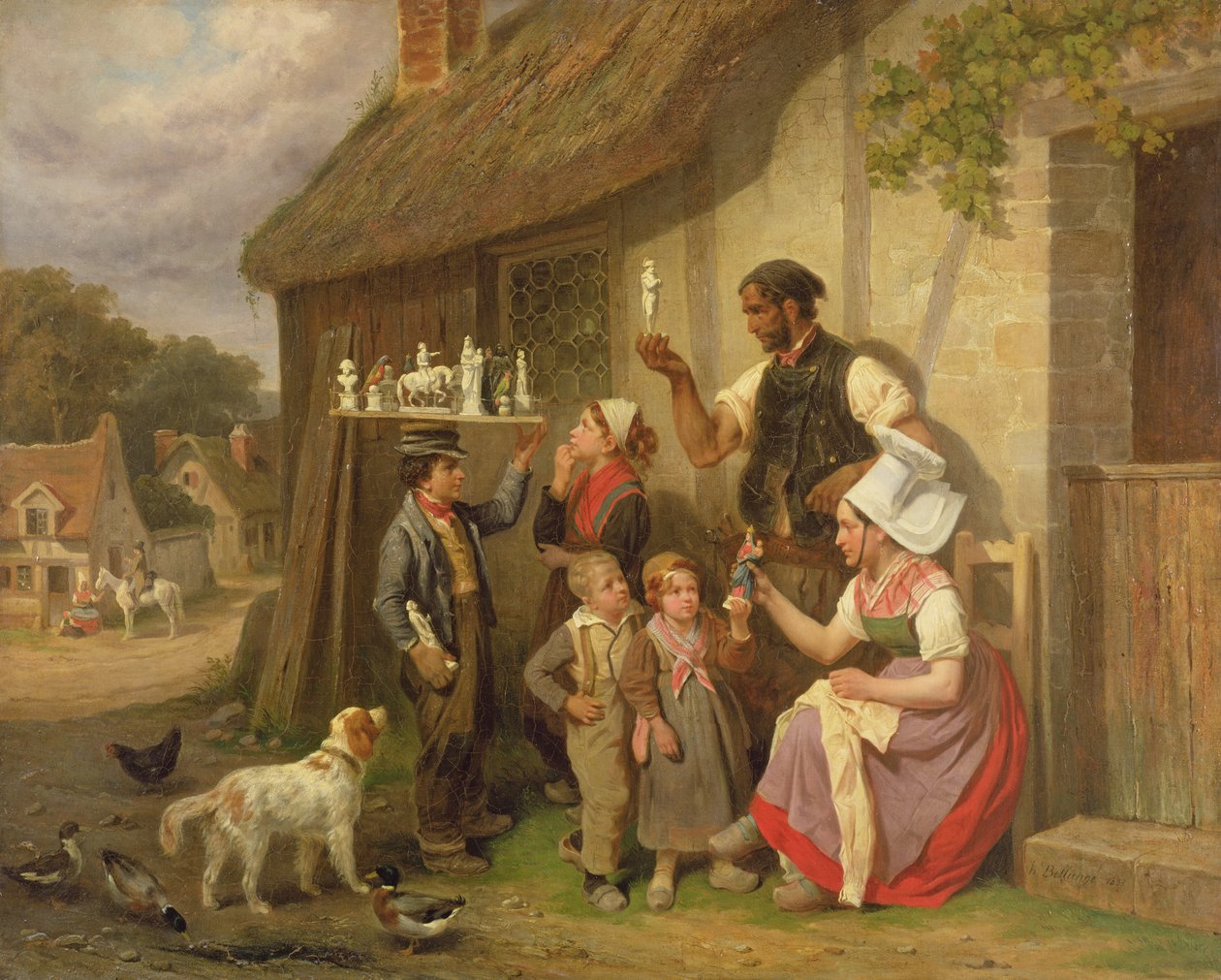 Gezgin Alçı Figür Satıcısı, 1883 by Joseph Louis Hippolyte Bellange