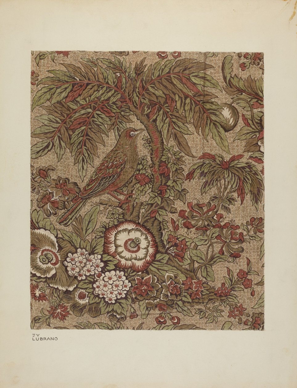 Baskılı Pamuklu Basma, c. 1940. by Joseph Lubrano