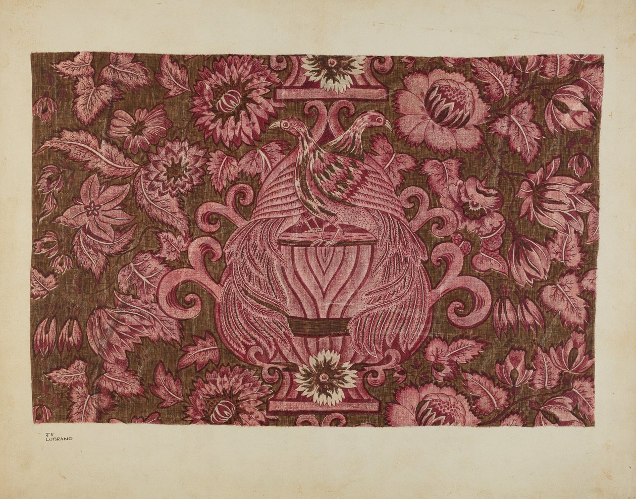 Baskılı Pamuk, c. 1940. by Joseph Lubrano