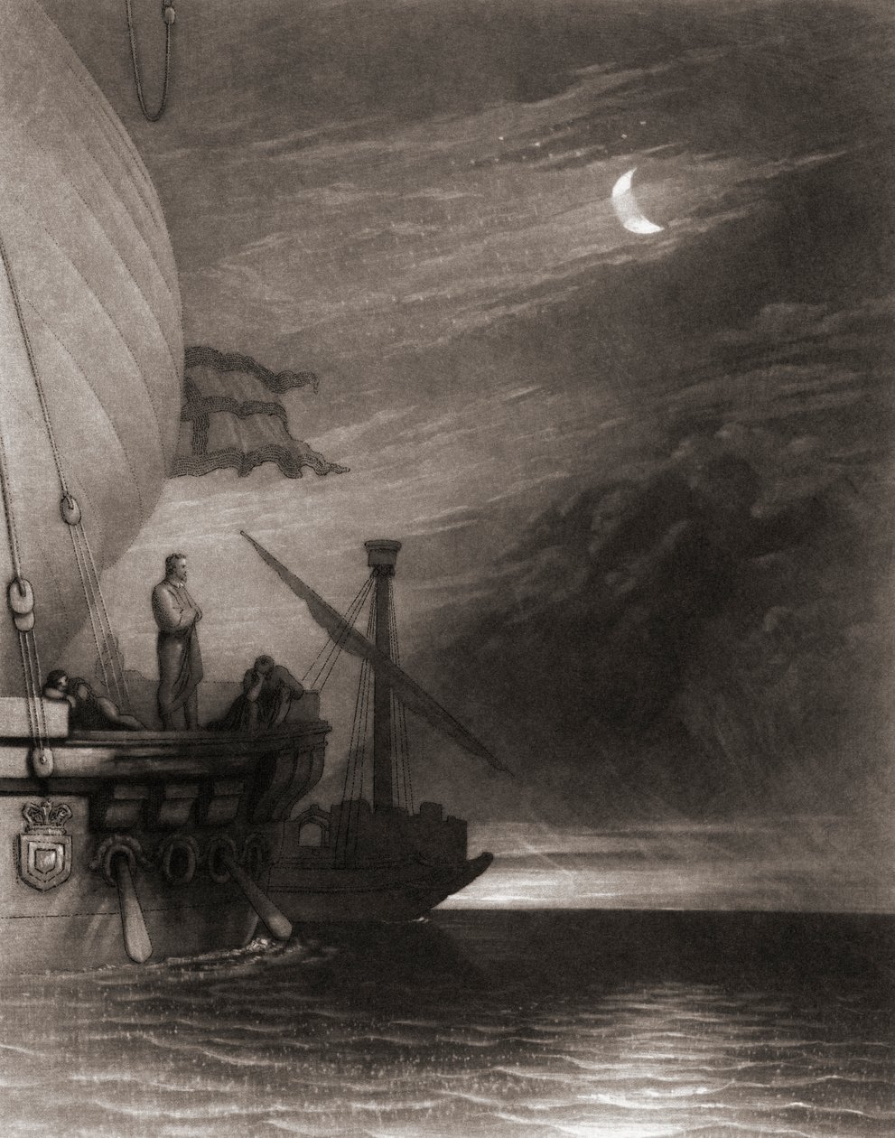 Columbus tarafından keşfedilen arazi by Joseph Mallord William (after) Turner