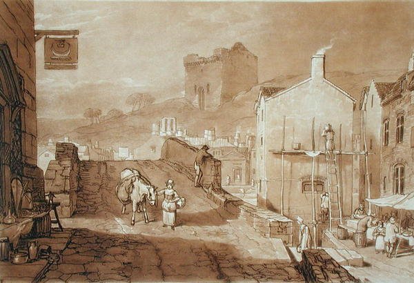 Morpeth, Northumberland, Charles Turner (1773-1857) tarafından oyulmuş, 1808 yayınlandı (gravür) by Joseph Mallord William (after) Turner