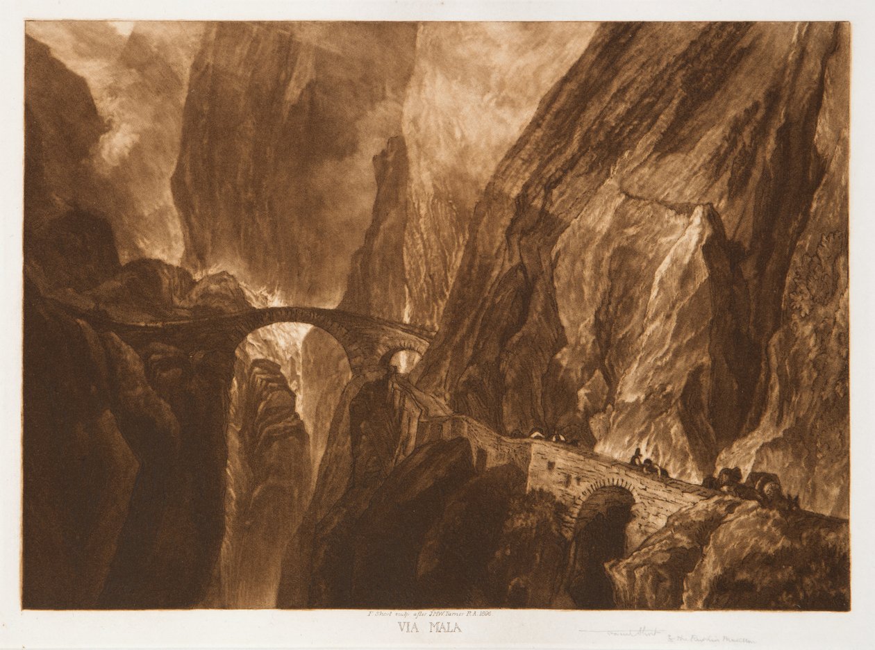 Via Mala, 'Çalışmalar Kitabı'ndan by Joseph Mallord William (after) Turner