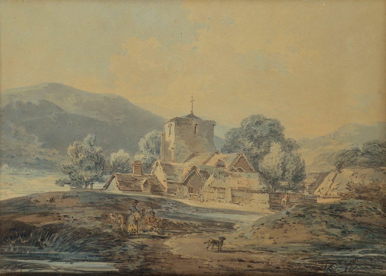 Bir Köy Köyü Kilisesi, c.1794 by Joseph Mallord William Turner