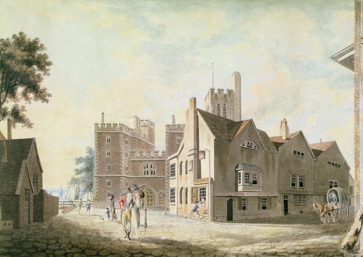 Başpiskopos Sarayı, Lambeth'ten Bir Görünüm by Joseph Mallord William Turner