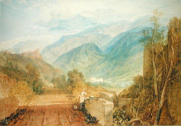 Bonneville, c.1803 (kağıt üzerine sulu boya) by Joseph Mallord William Turner