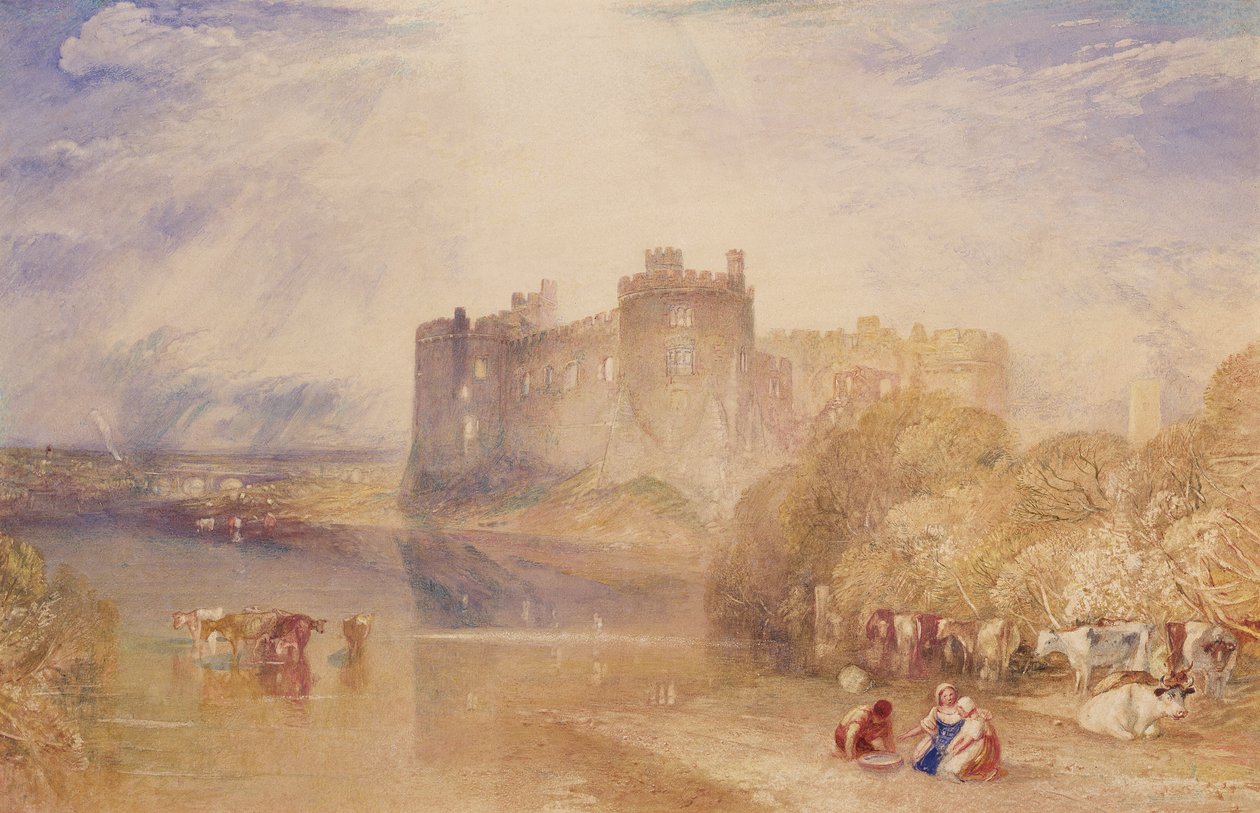 Carew Kalesi, Pembroke, 1832 dolayları (kağıt üzerine suluboya) by Joseph Mallord William Turner