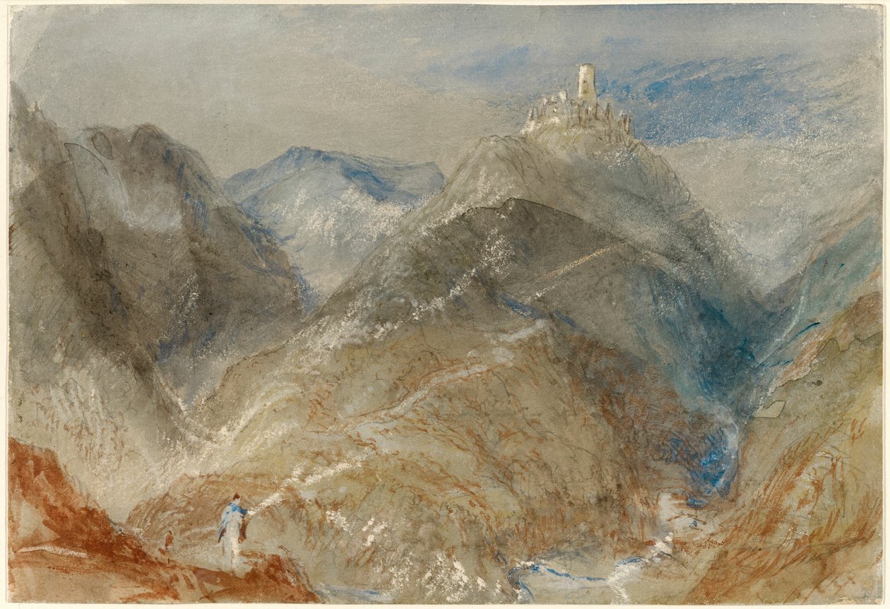 Cenevre yakınlarındaki Yükseklikte Kale by Joseph Mallord William Turner