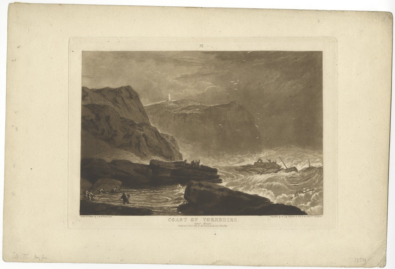 Yorkshire Sahili (gravür) by Joseph Mallord William Turner