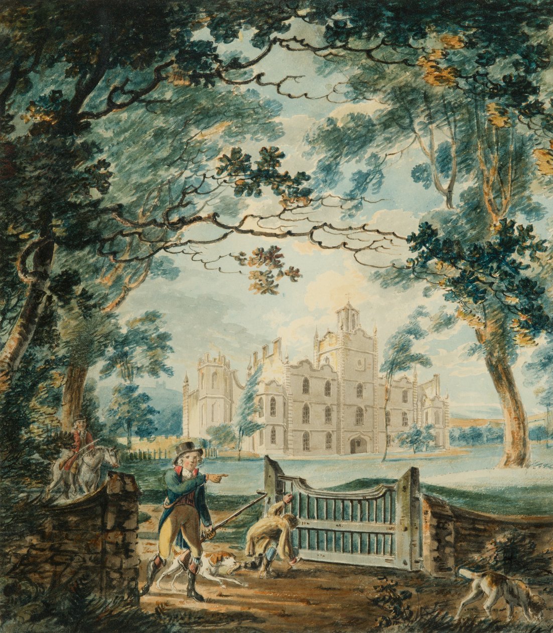 Cote House, Yakın Bristol, 1792 (kağıt üzerinde wc ve kalem) by Joseph Mallord William Turner