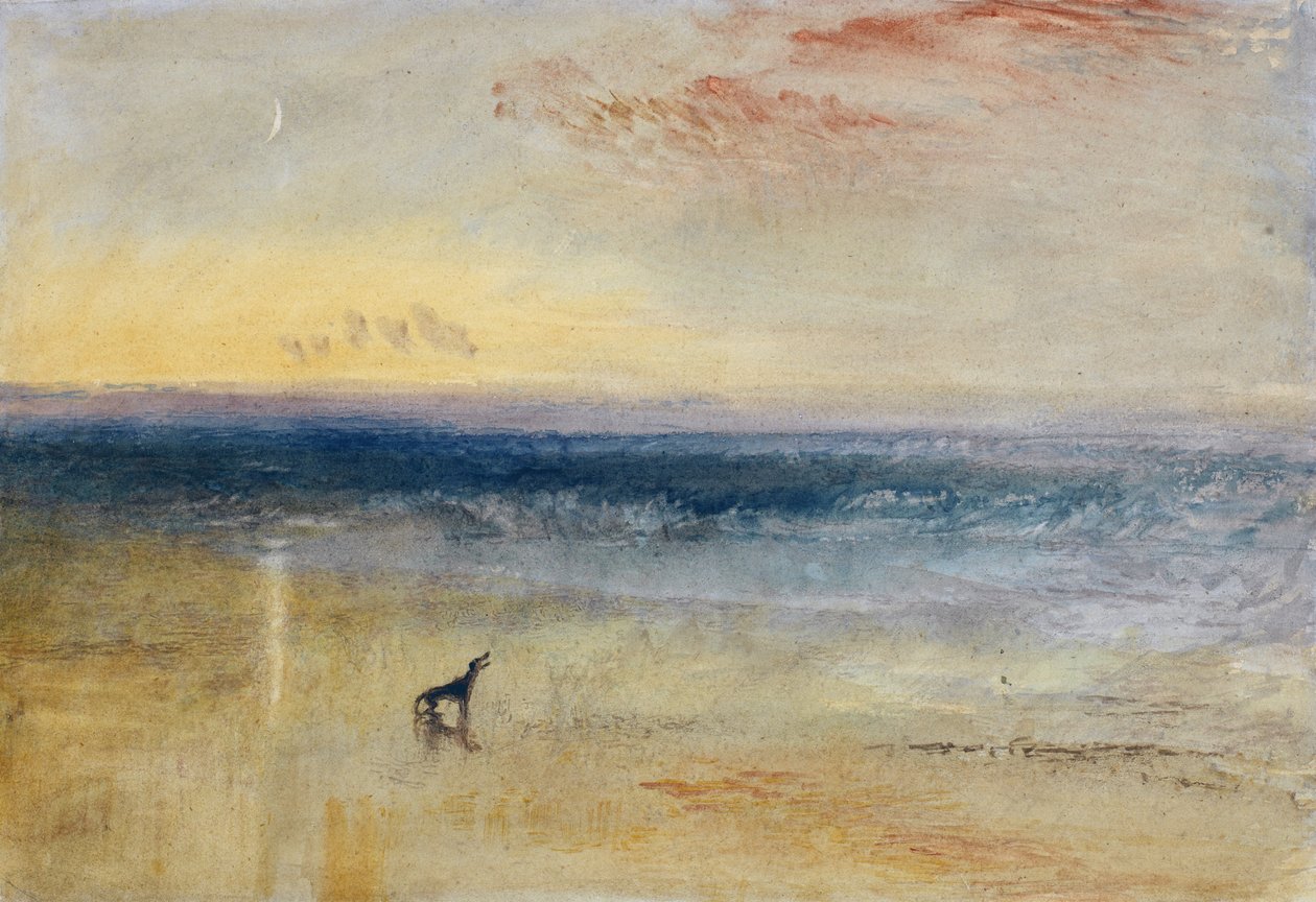 Enkazdan Sonra Şafak, 1841 dolayları (grafit, sulu boya, gövde rengi ve kağıt üzerine tebeşir) by Joseph Mallord William Turner