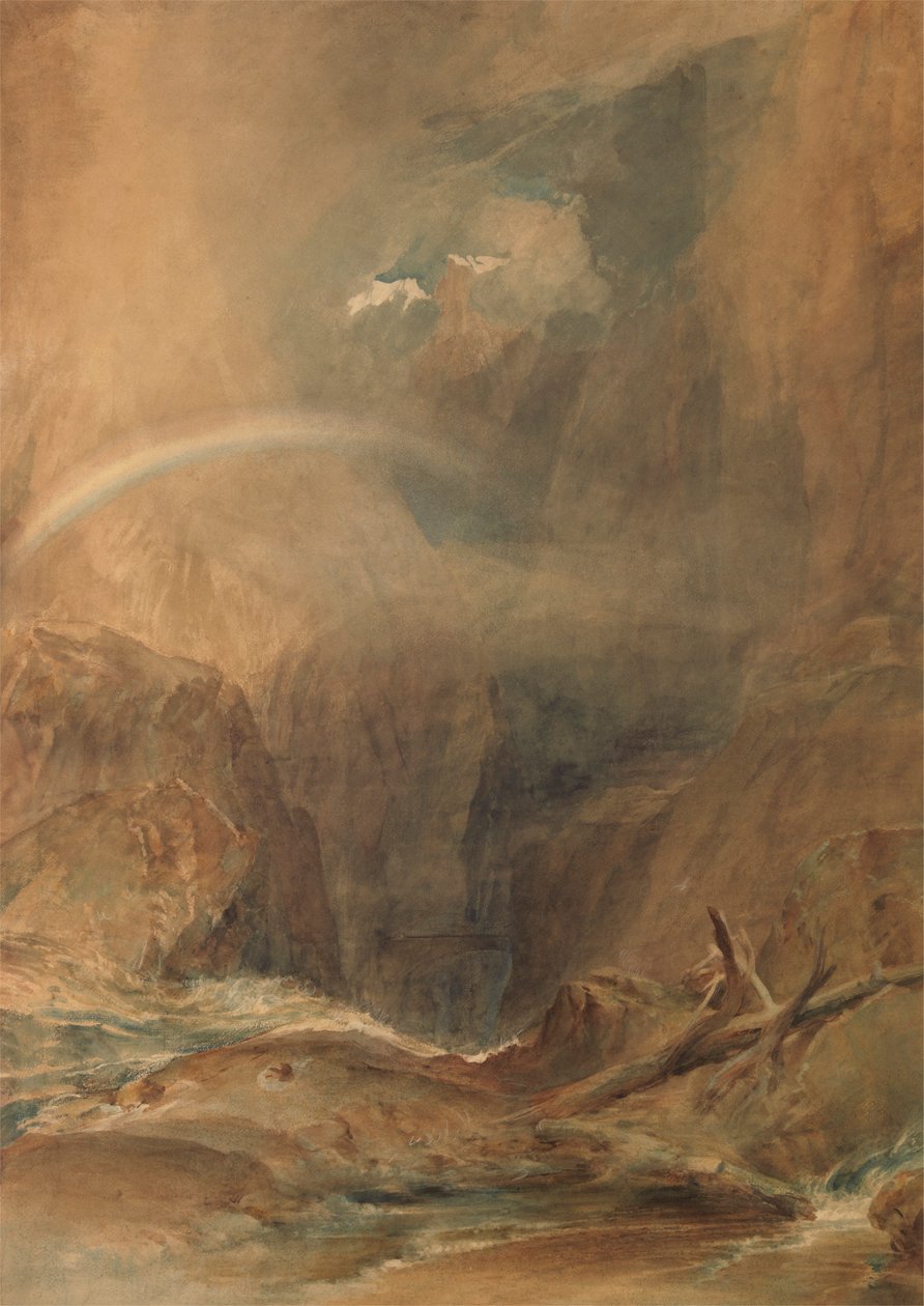 Şeytan Köprüsü, Saint Gotthard Geçidi by Joseph Mallord William Turner
