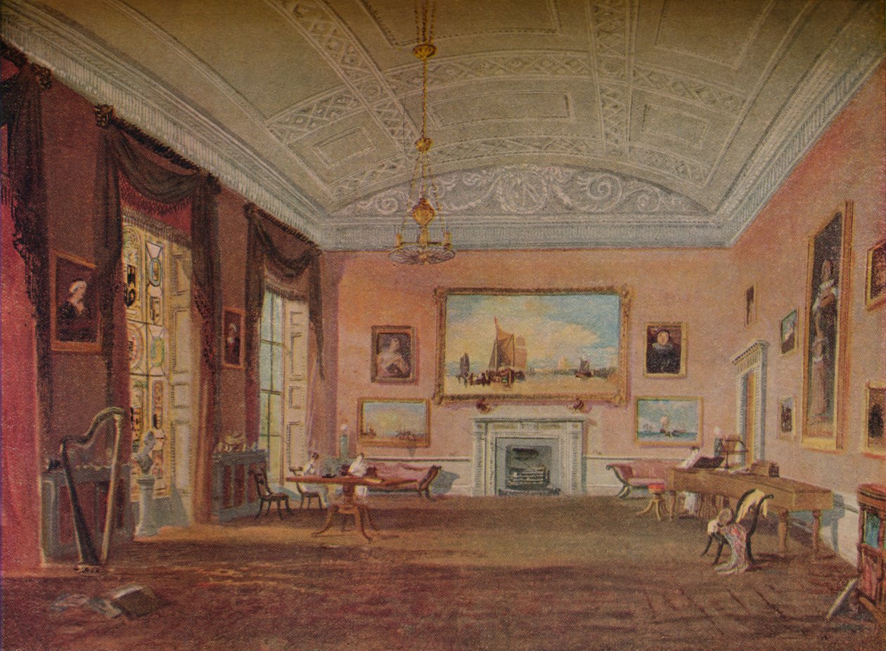 Çizim Odası, Farnley, 1818 by Joseph Mallord William Turner