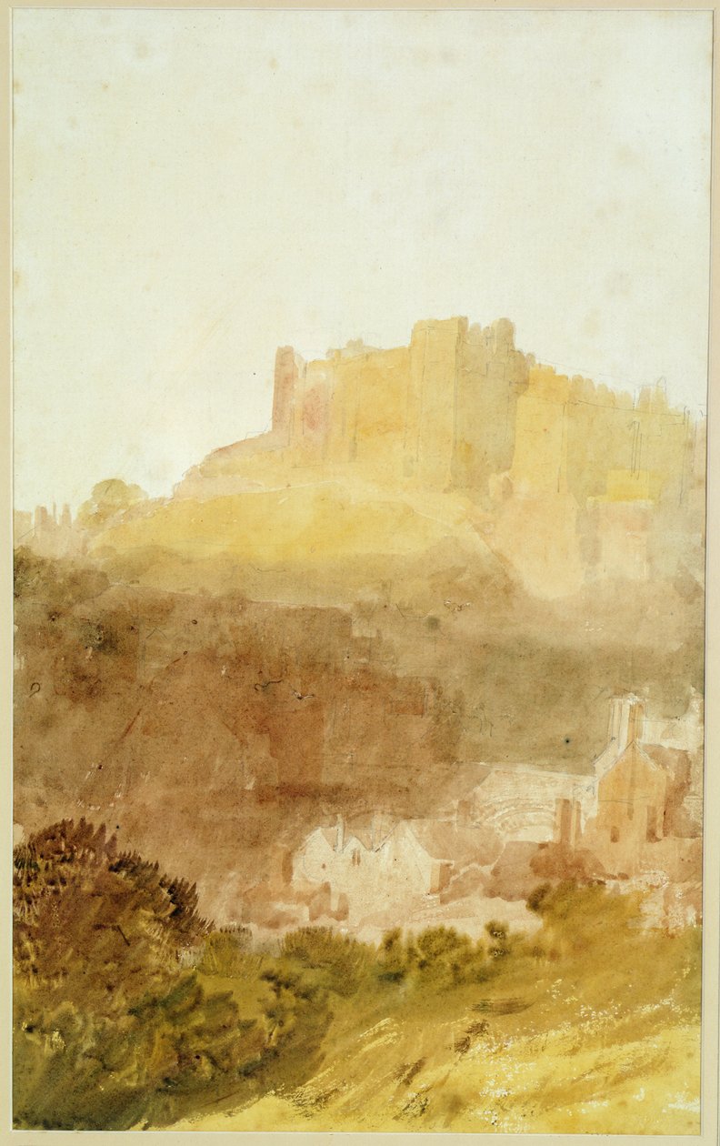 Durham Kalesi (kağıt üzerine sulu boya) by Joseph Mallord William Turner