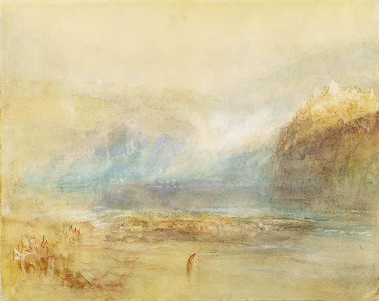 Schaffhausen'deki Ren Şelaleleri by Joseph Mallord William Turner