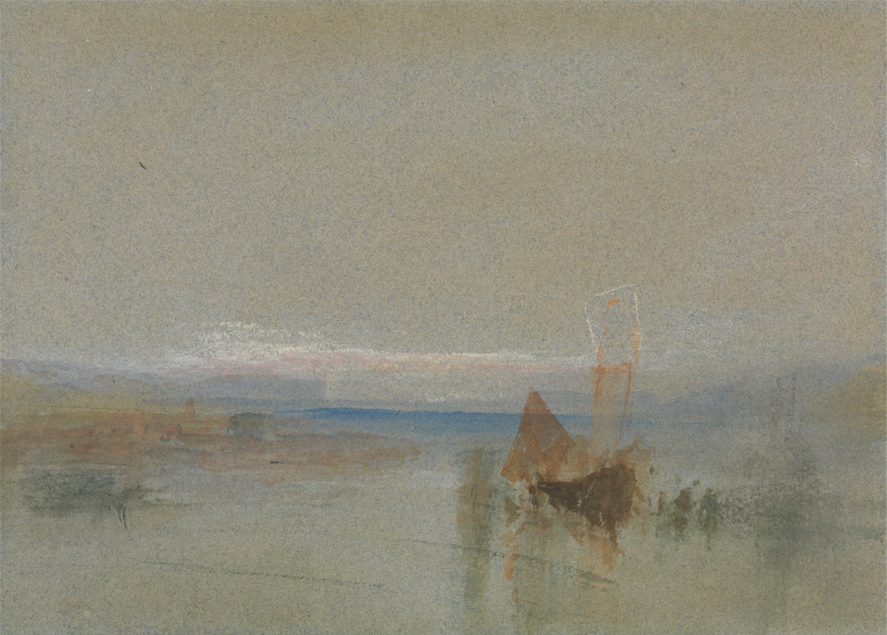 Balıkçı Tekneleri Havre Açıklarında Durduruldu by Joseph Mallord William Turner