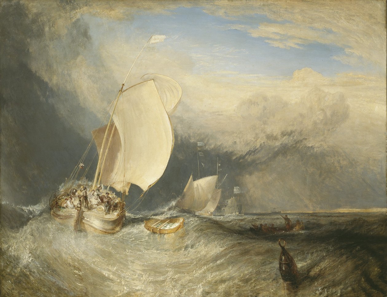 Balık için Pazarlık Yapan Hucksters ile Balıkçı Tekneleri, 1837-38 by Joseph Mallord William Turner
