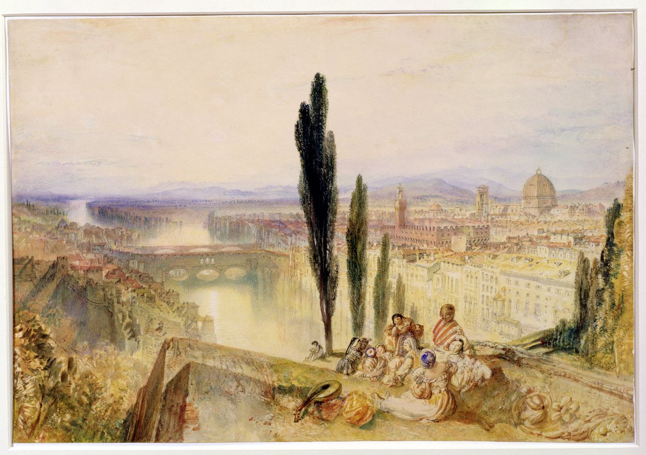 Floransa, c.1827 (kağıt üzerinde wc) by Joseph Mallord William Turner