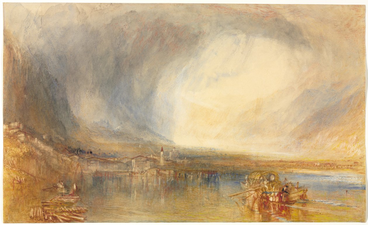 Flüelen, Luzern Gölü'nden by Joseph Mallord William Turner