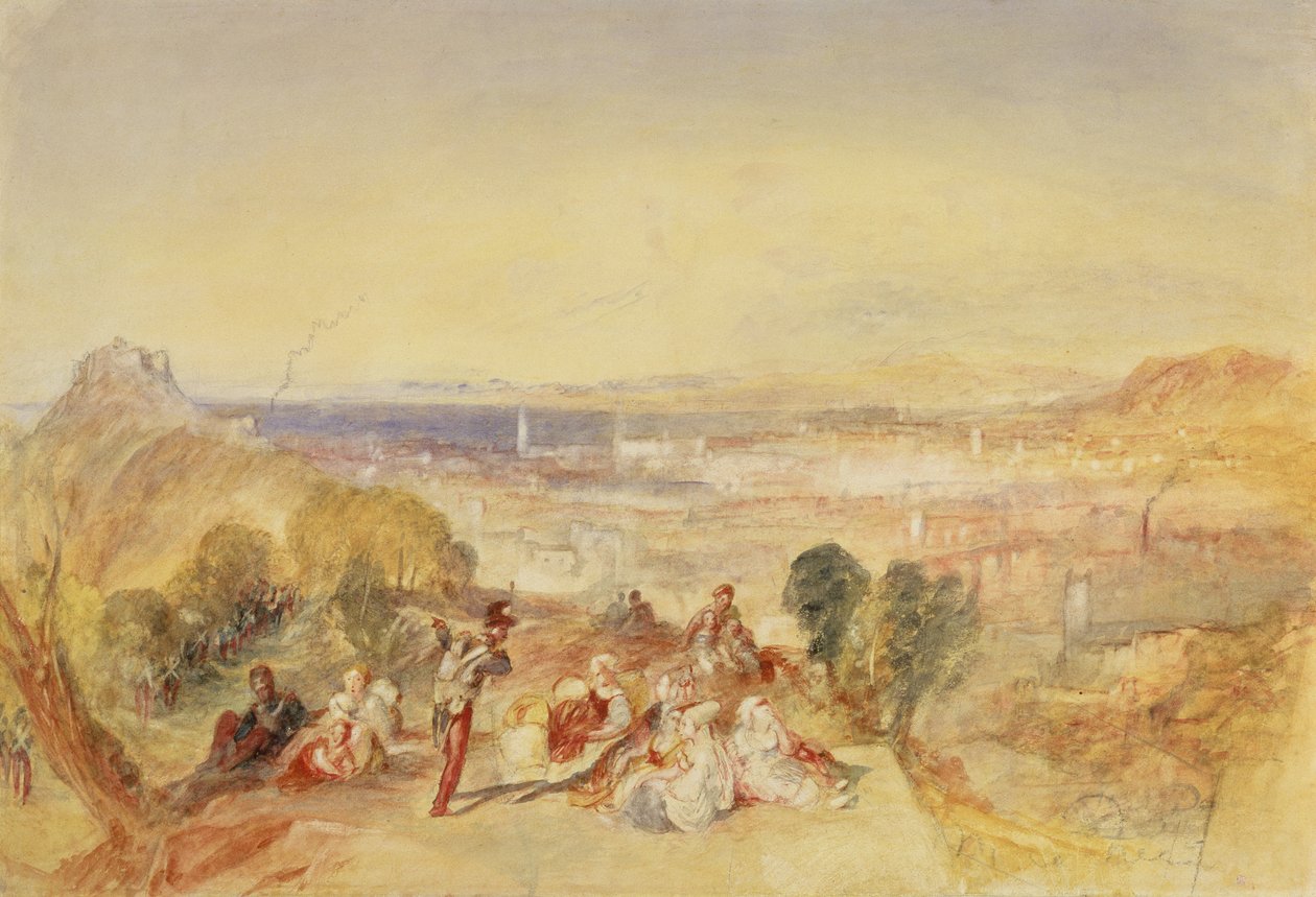 Cenova, İtalya, 1851 dolayları (kağıt üzerine suluboya) by Joseph Mallord William Turner