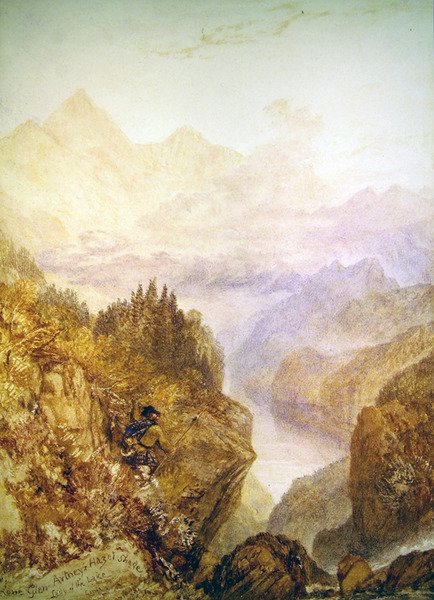 Glen Artney, c.1820 (kağıt üzerine suluboya) by Joseph Mallord William Turner