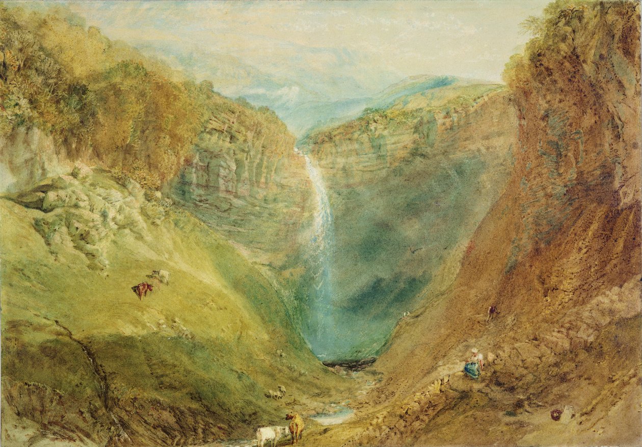 Hardraw Güz, Yorkshire, 1820 dolayları by Joseph Mallord William Turner