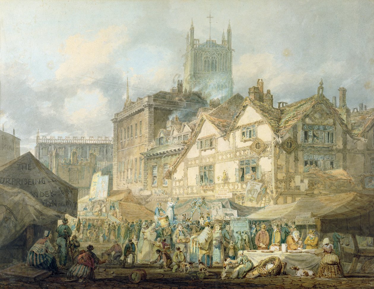 Yüksek Yeşil, Kraliçe Meydanı, Wolverhampton, 1795 by Joseph Mallord William Turner