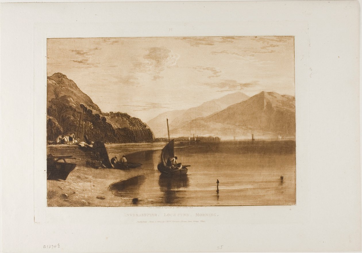 Inverary Pier Loch Fyne, Sabah by Joseph Mallord William Turner
