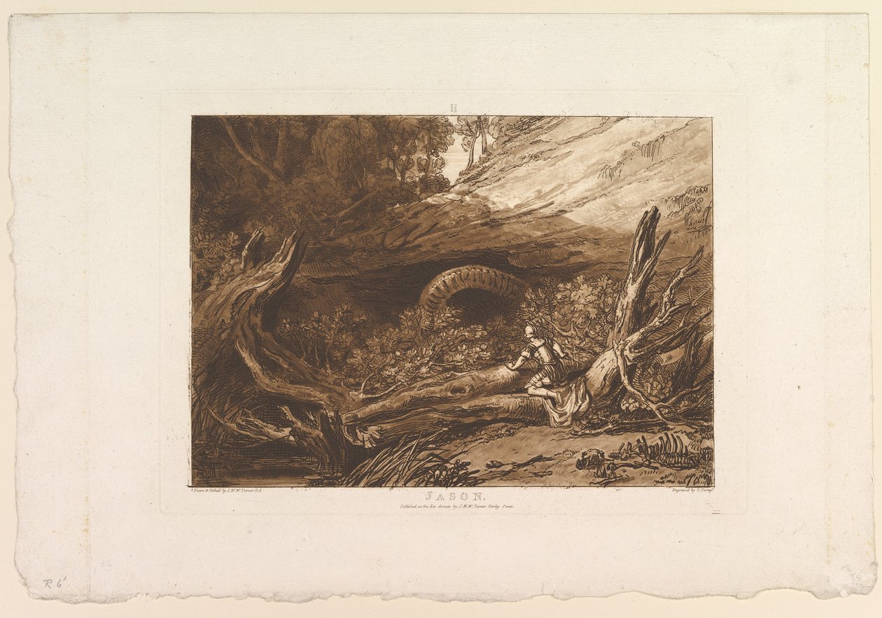 Jason Liber Studiorum, bölüm I, levha 6, 11 Haziran 1807. by Joseph Mallord William Turner