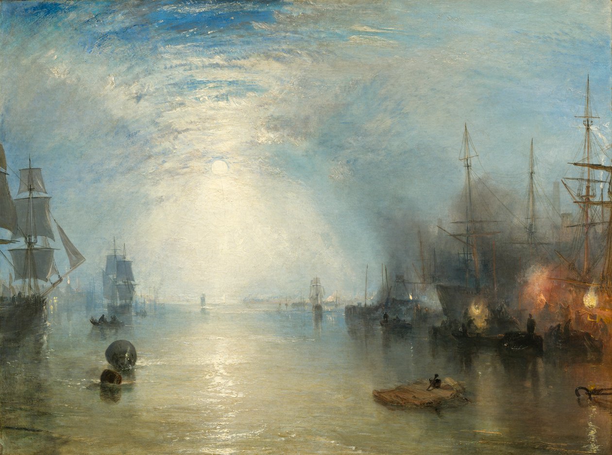 Ay Işığında Kömürlerde Kalkan Keelmen by Joseph Mallord William Turner