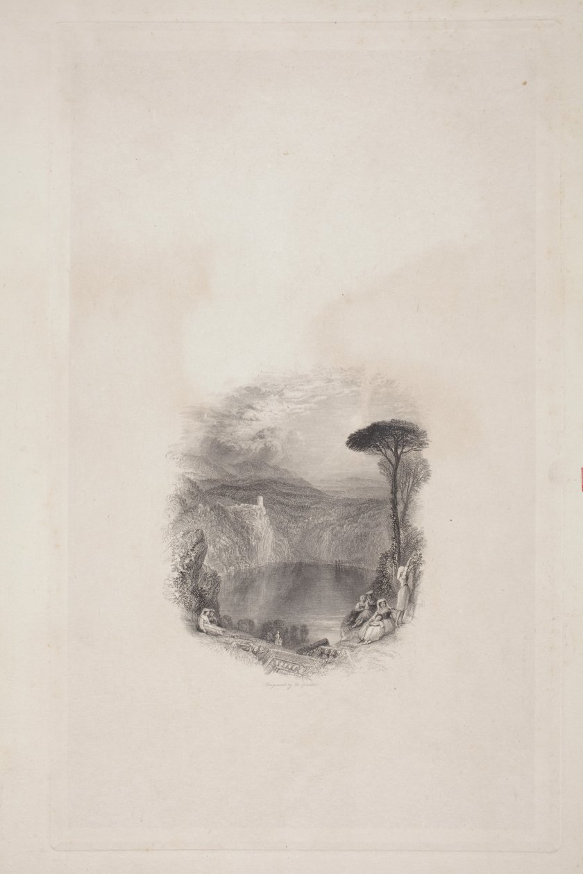 Nemi Gölü (Broadley'nin Şiirleri) by Joseph Mallord William Turner