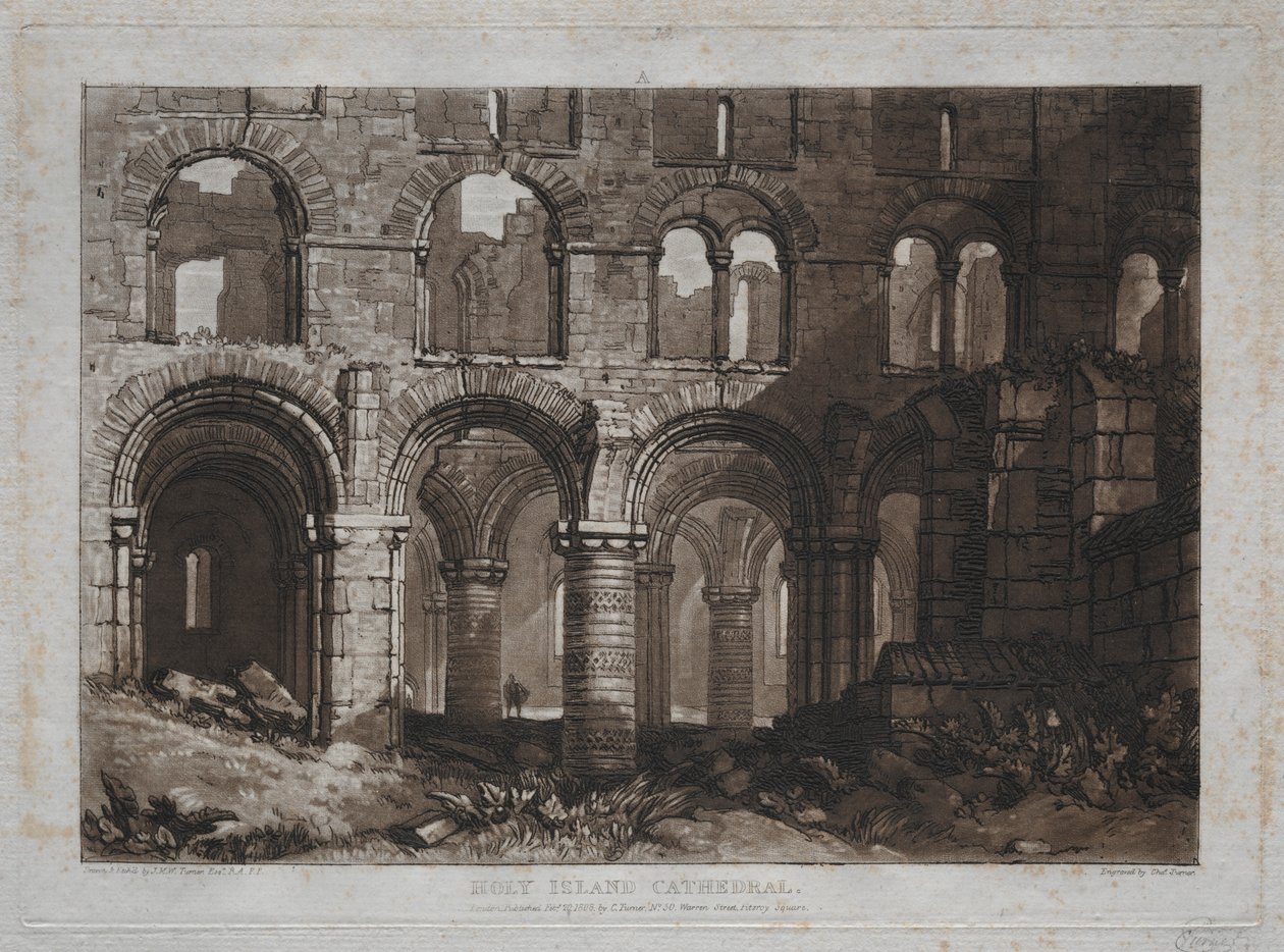 Çalışmalar Kitabı: Kutsal Ada Katedrali. by Joseph Mallord William Turner