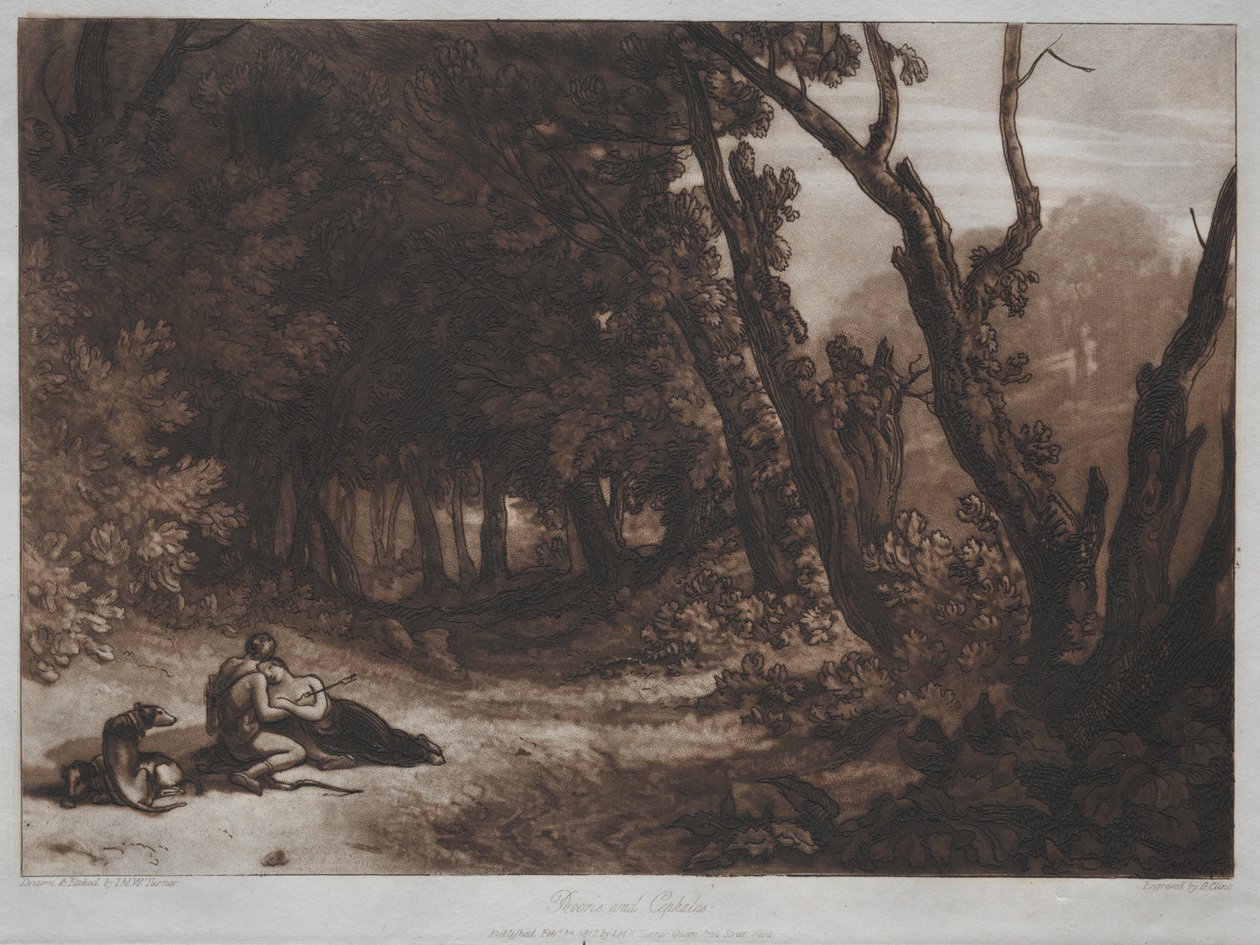 Liber Studiorum: Procris ve Cephalus by Joseph Mallord William Turner