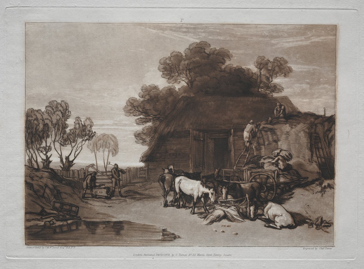 Liber Studiorum: Hasır Bahçesi by Joseph Mallord William Turner